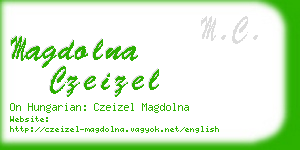 magdolna czeizel business card